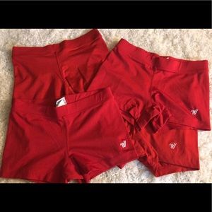 Black and Red Varsity cheer spandex